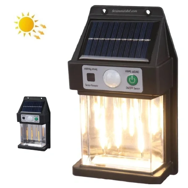 Güneş Enerjili Duvar Lambası YX-666 3W (5563)