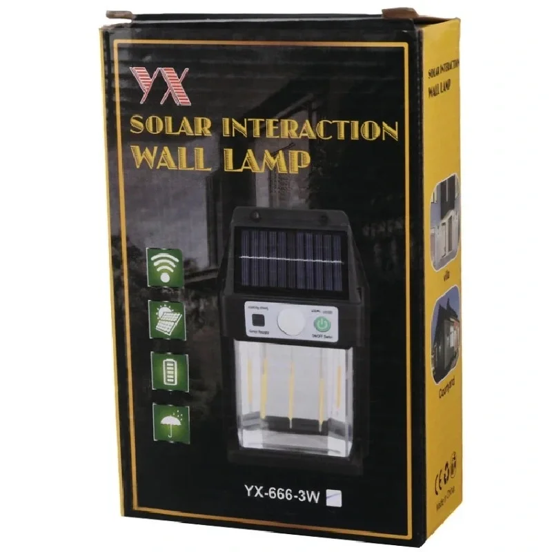 Güneş Enerjili Duvar Lambası YX-666 3W (5563) #3