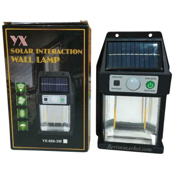 Güneş Enerjili Duvar Lambası YX-666 3W (5563) #5