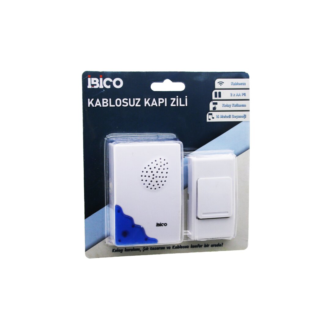 Wireless Doorbell 16 Melodies 50M Range Battery Powered 2AA+