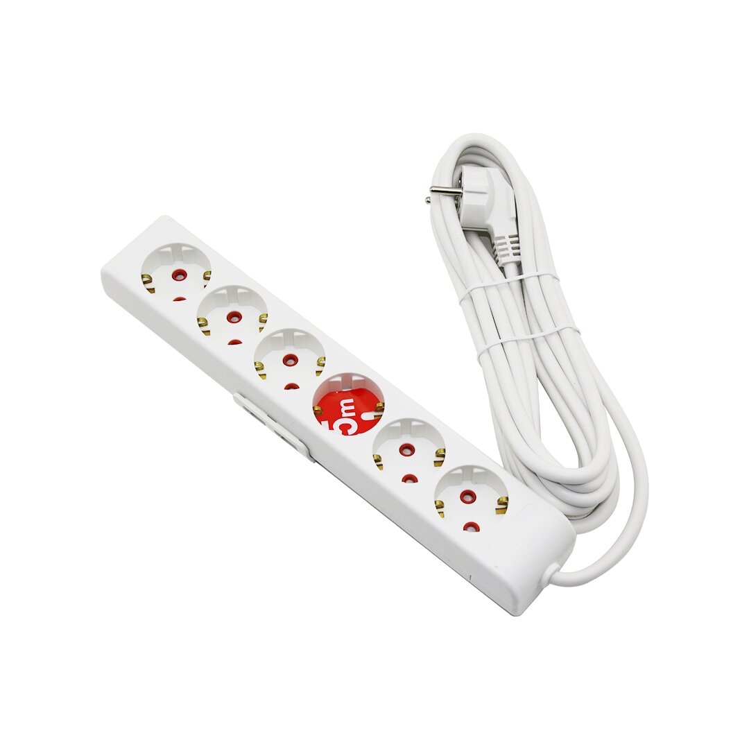 RI-TECH 6LI - 5MT Extension Cable - Grounded Group Socket