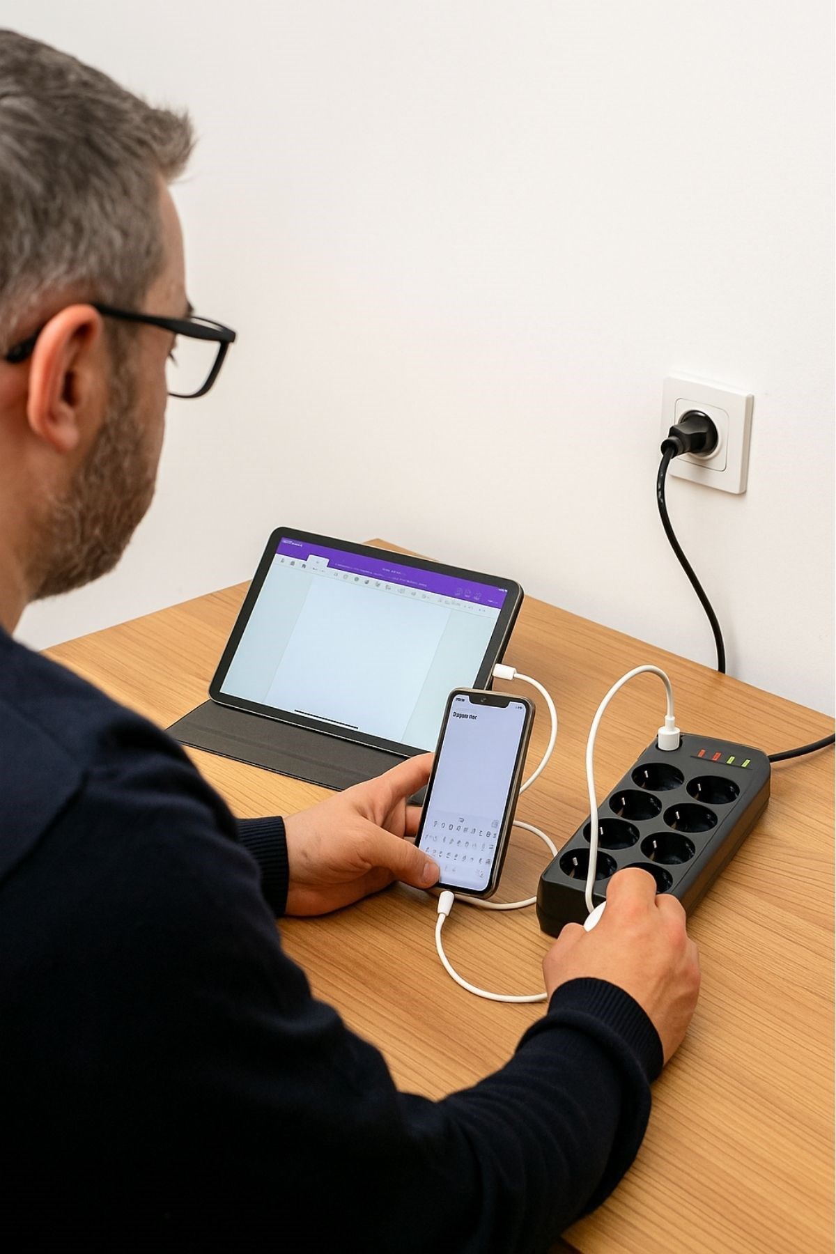 Akım Korumalı Termal Uzatma Kablosu – 8 Priz, 2 USB ve 2 Type-C Girişli, Güçlü Çoklu Priz (5563) #5