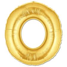 Letter O Foil Balloon Gold 40 inch (5563)