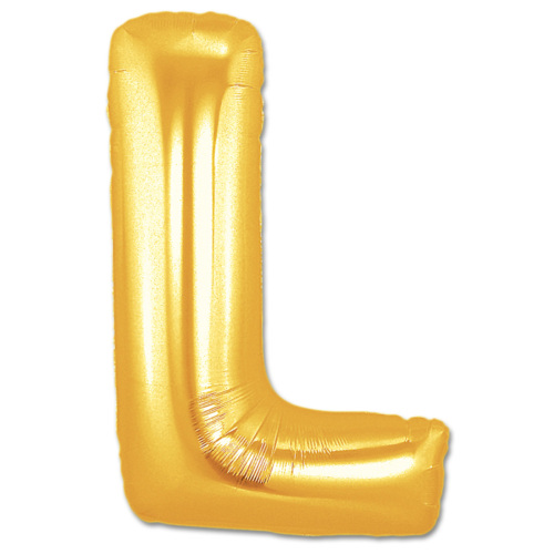 Letter L Foil Balloon Gold 40 inch (5563)