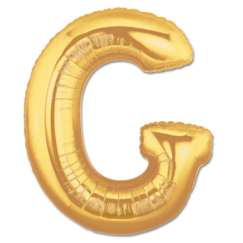 Letter G Foil Balloon Gold 40 inch (5563)