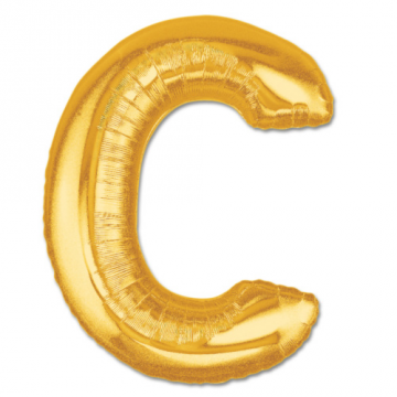 Letter C Foil Balloon Gold 40 inch (5563)