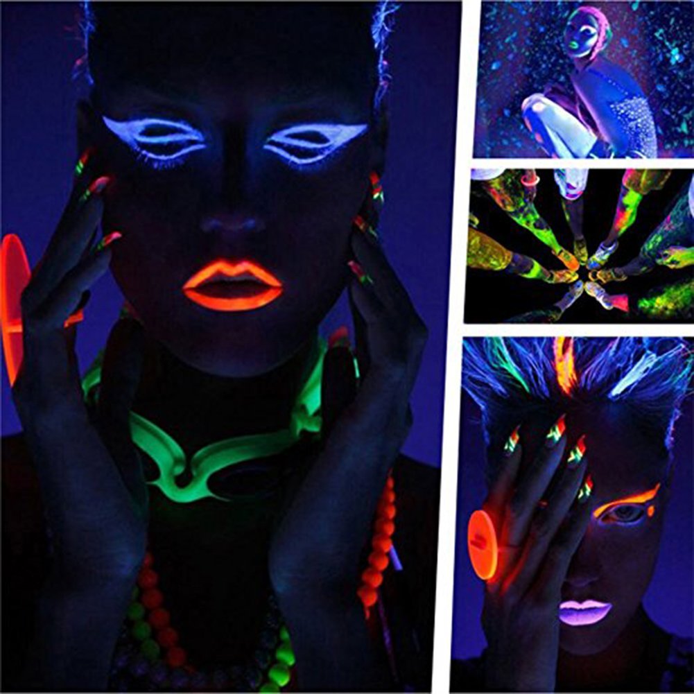 GlowPaint 6’lı Neon Boya – UV Işıkta Parlayan Makyaj Seti (5563) #2