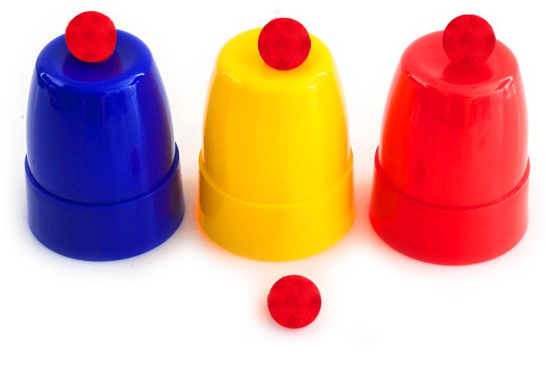 Rote Kugel verschwindende farbige Becher Zaubertrick (5563) #2