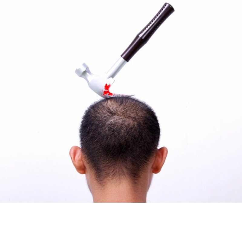 Kafaya Saplanmış Kahverengi Saplı Çekiç Şaka Tacı (5563) #2