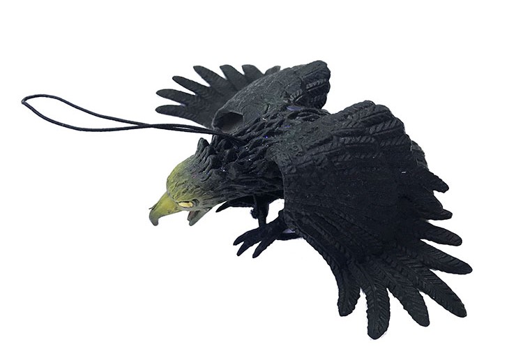 Schwarze weiche Kunststoff-Spaß-Adler-Fledermaus-Schlüsselanhänger (5563) #2