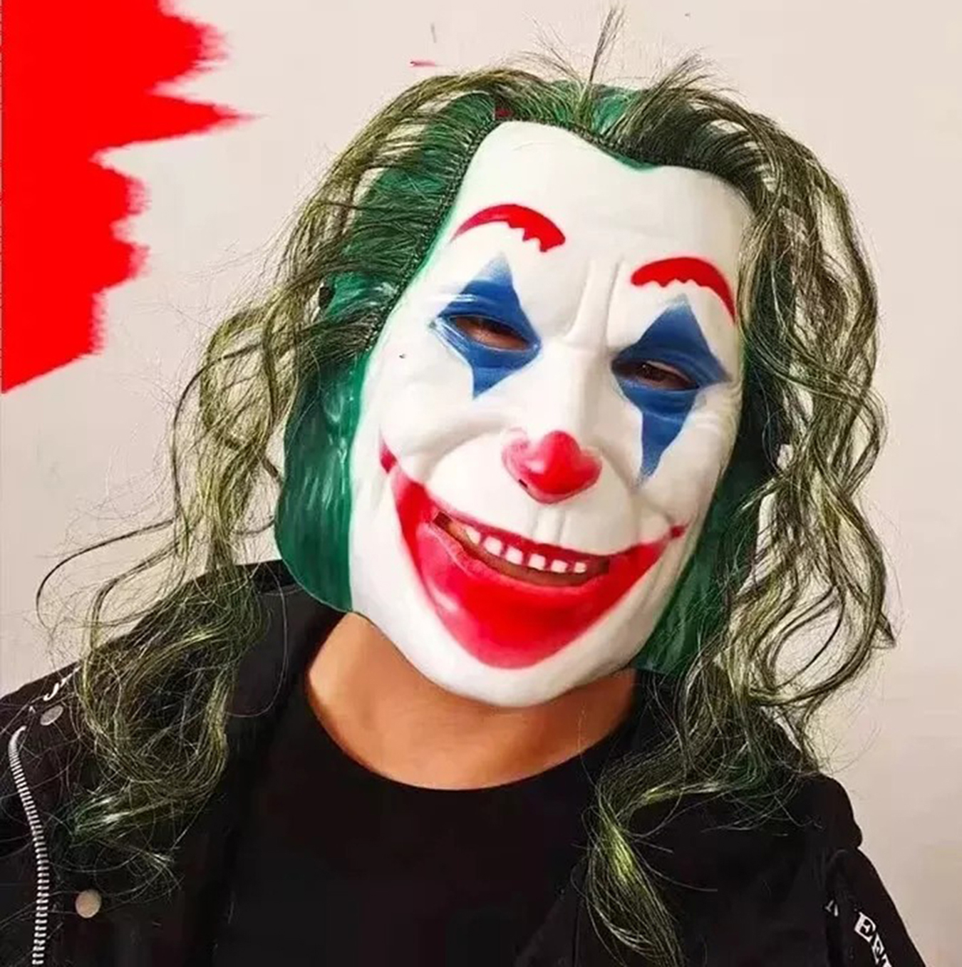 Joaquin Phoenix Joker Maskesi Yeşil Saçlı (5563) #2