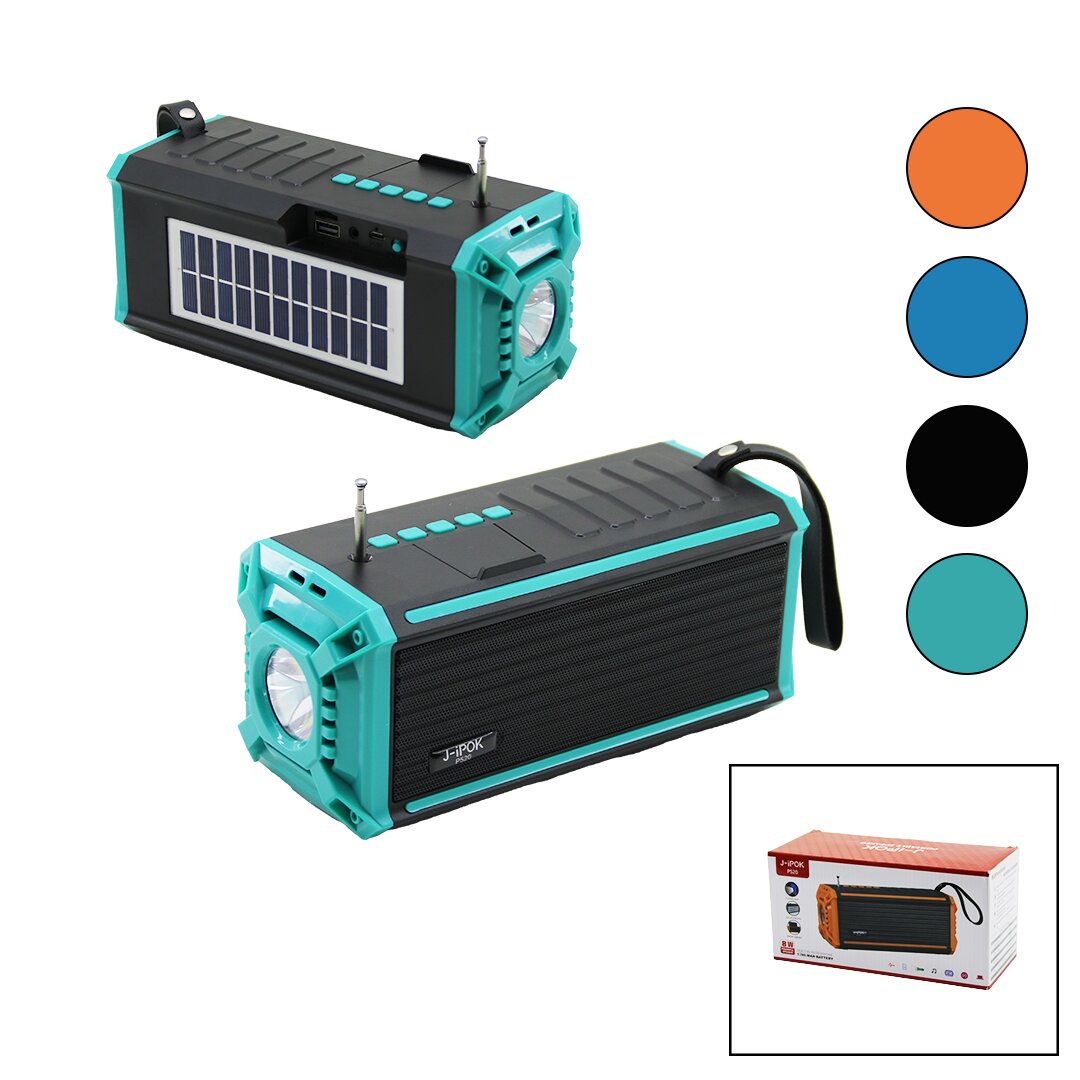 J-İPOK P-520 HASUBA HS-293 FENERLİ SOLAR PANELLİ - USB ŞARJL