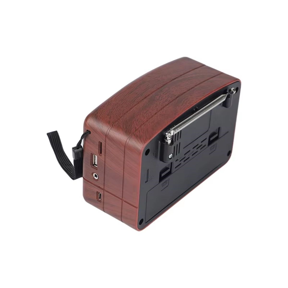 Retro Wooden Bluetooth Radio with FM/AM, Portable & Rechargeable #4