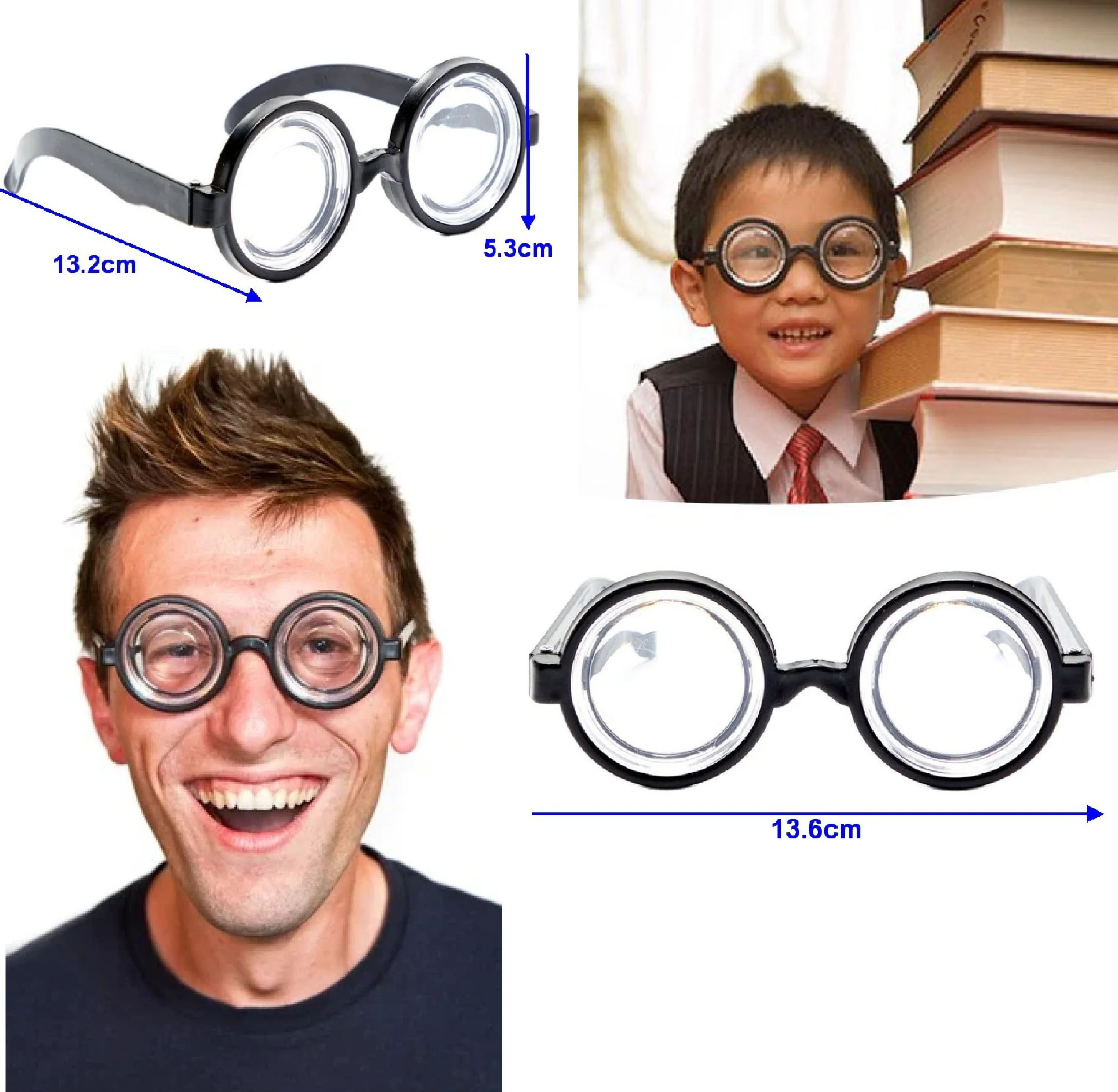 İnek Öğrenci Gözlüğü Şaka Gözlüğü (5563) #2