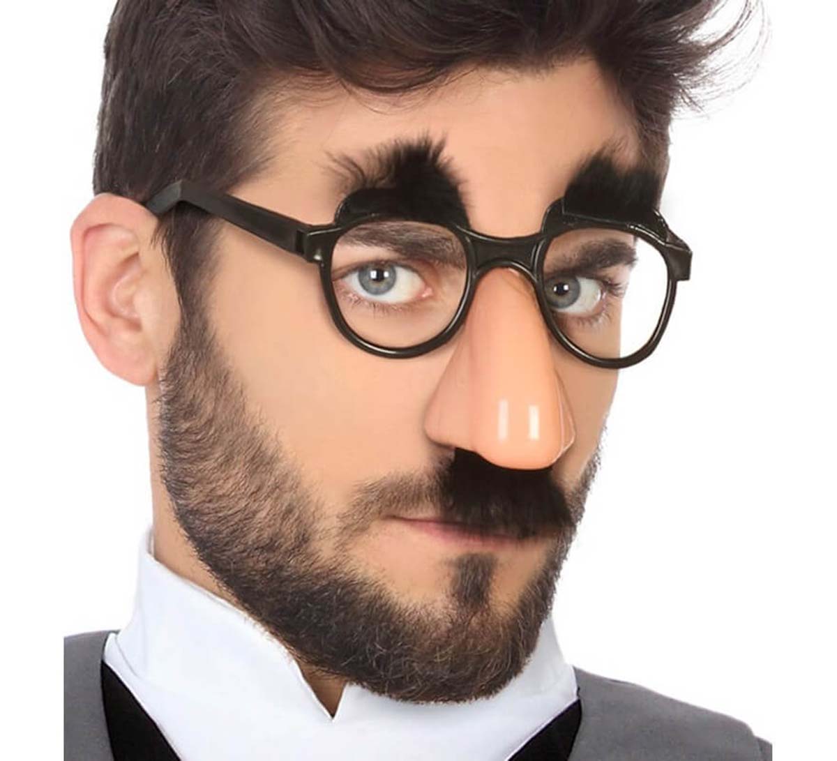 Eğlenceli Kılık Değiştirme Kaş Bıyık Mizah Gözlüğü 9x13 cm (5563) #3