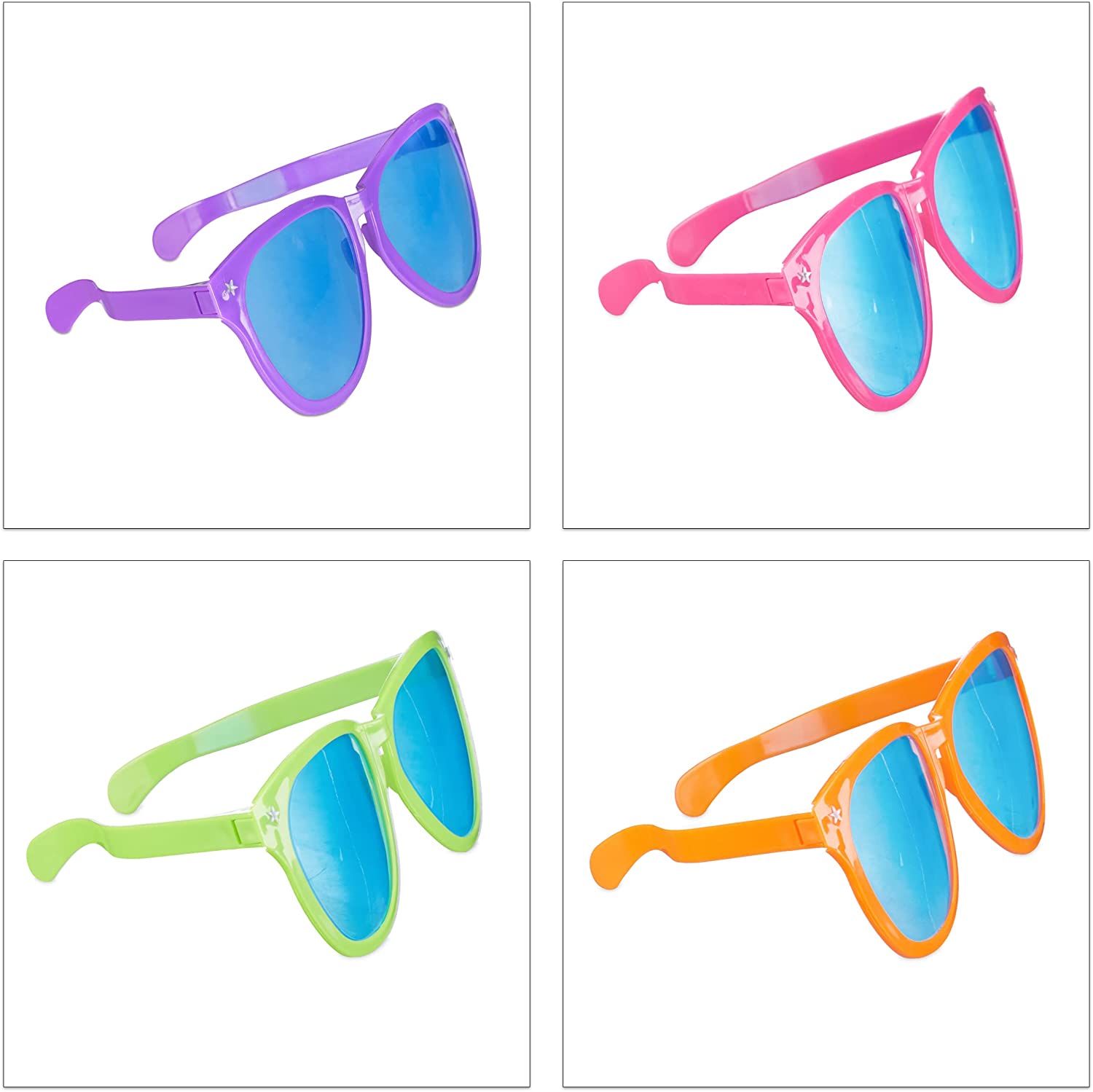 Büyük Parti Gözlüğü Rengarenk 12 Adet 27x9 cm (5563) #4