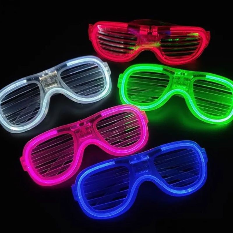 Glow Model LED-Partybrille 3 Modi 5 Farben 5er-Set (5563) #2