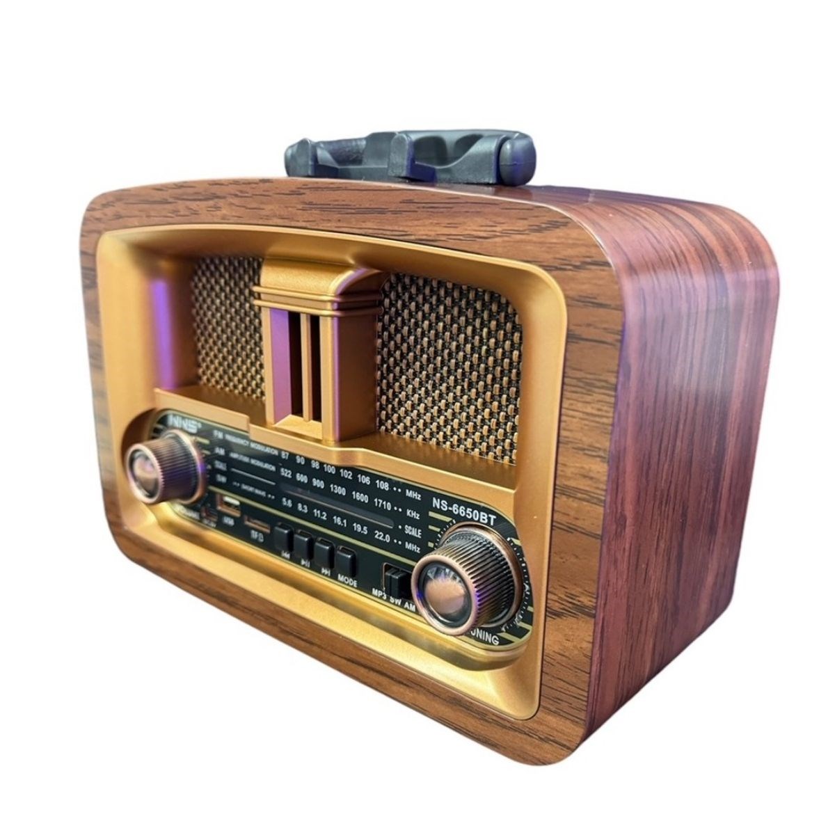 Tragbares klassisches AM/FM/SW Retro-Heimradio mit USB-Ladefunktion (5563) #3