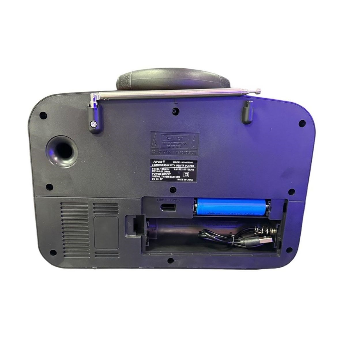 Tragbares klassisches AM/FM/SW Retro-Heimradio mit USB-Ladefunktion (5563) #5