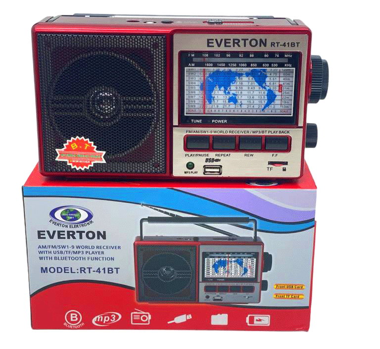 RT-41BT USB Rechargeable Radio Bluetooth - MP3 - TF Card