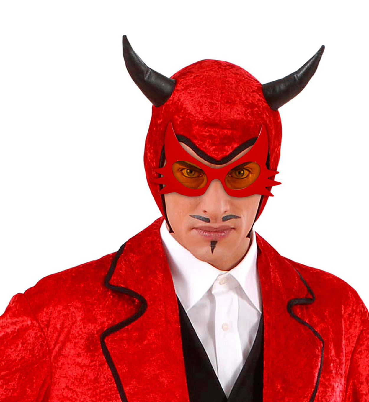 Kırmızı Renk Bıyık Tasarımlı Kedi Gözlüğü 19x11 cm (5563) #3