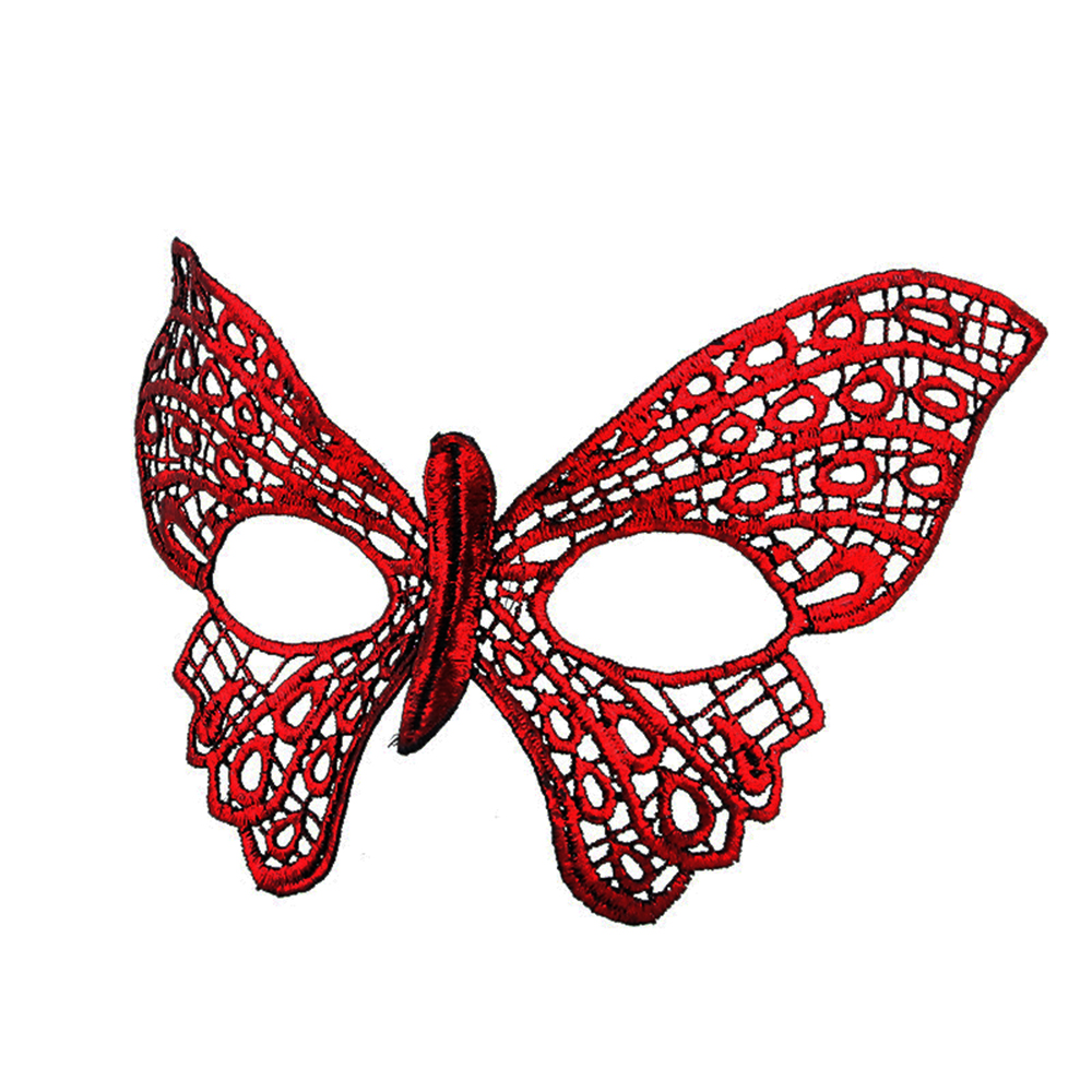 Kırmızı Dantel Masquerade Maskesi 7 No (5563) #3