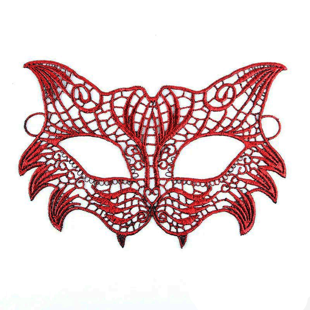 Kırmızı Dantel Masquerade Maskesi 8 No (5563)