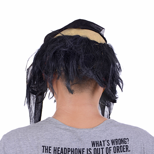 Lateks Saçlı Sakallı Korsan Maskesi (5563) #3