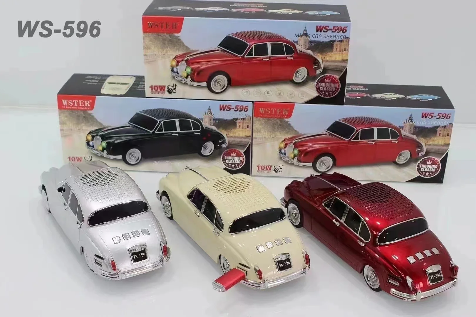 WS-596 Auto-Design Kabelloses Bluetooth-Lautsprecher Schwarz (5563) #2