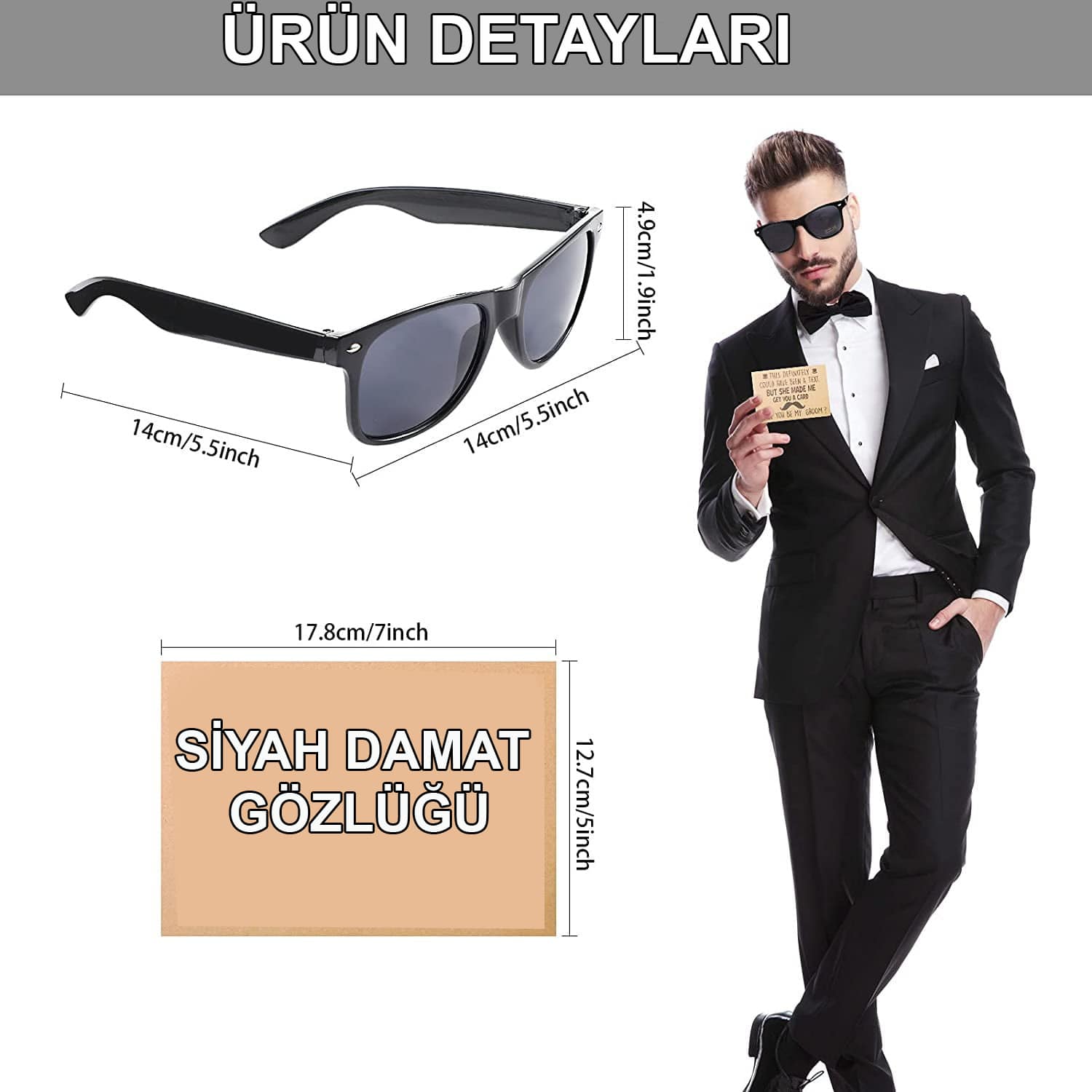 Damat Gözlüğü – Düğün ve Bekarlığa Veda Partisi Aksesuarı (5563) #3