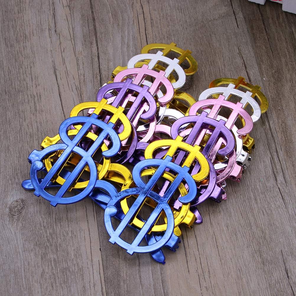 Dolar Şekilli Metalize Parti Gözlüğü 6 Adet (5563) #4