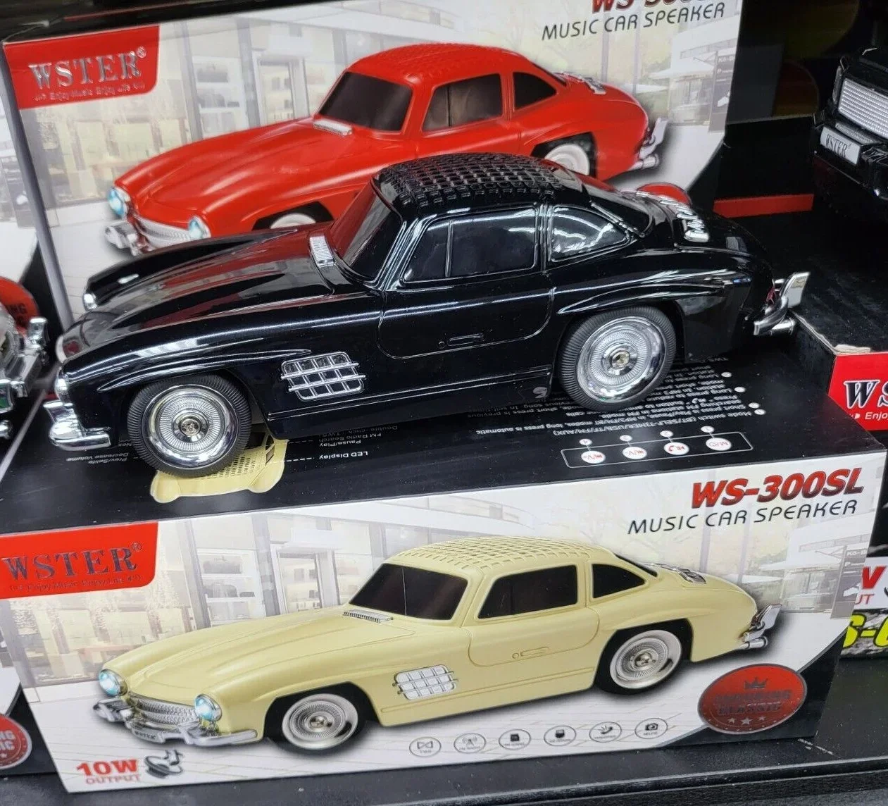 WS-300SL Classic Mercedes Model 10W Bluetooth Speaker FM Radio USB #3