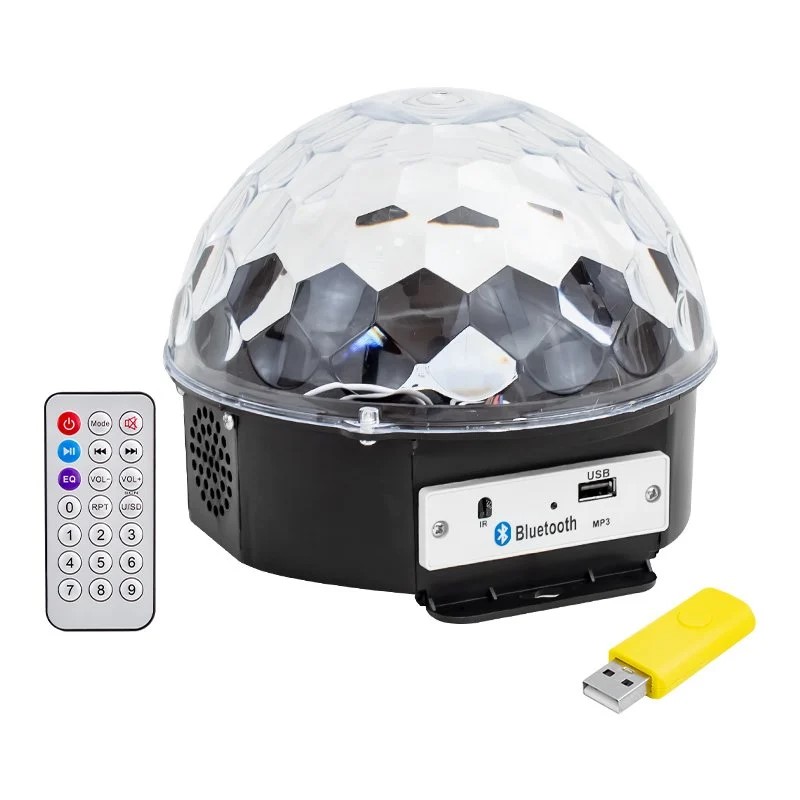 USB-Bluetooth Remote Control Speaker Half Globe Disco Ball (5563)