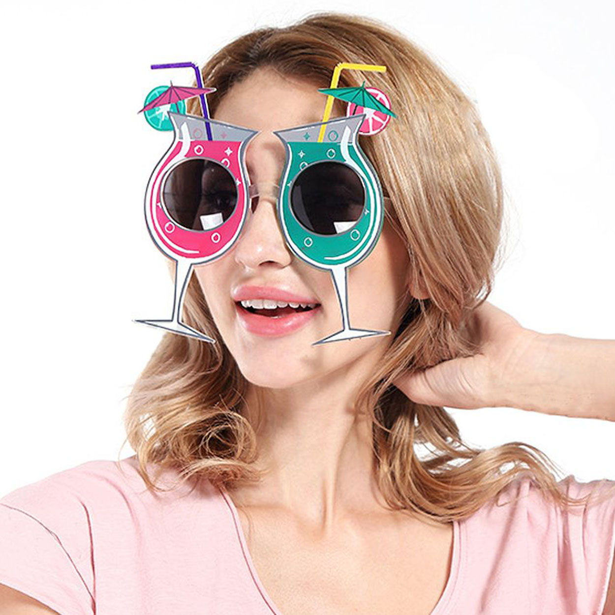 Cocktail-Design Hawaii Sommer Party Brille 15x16 cm (5563) #2