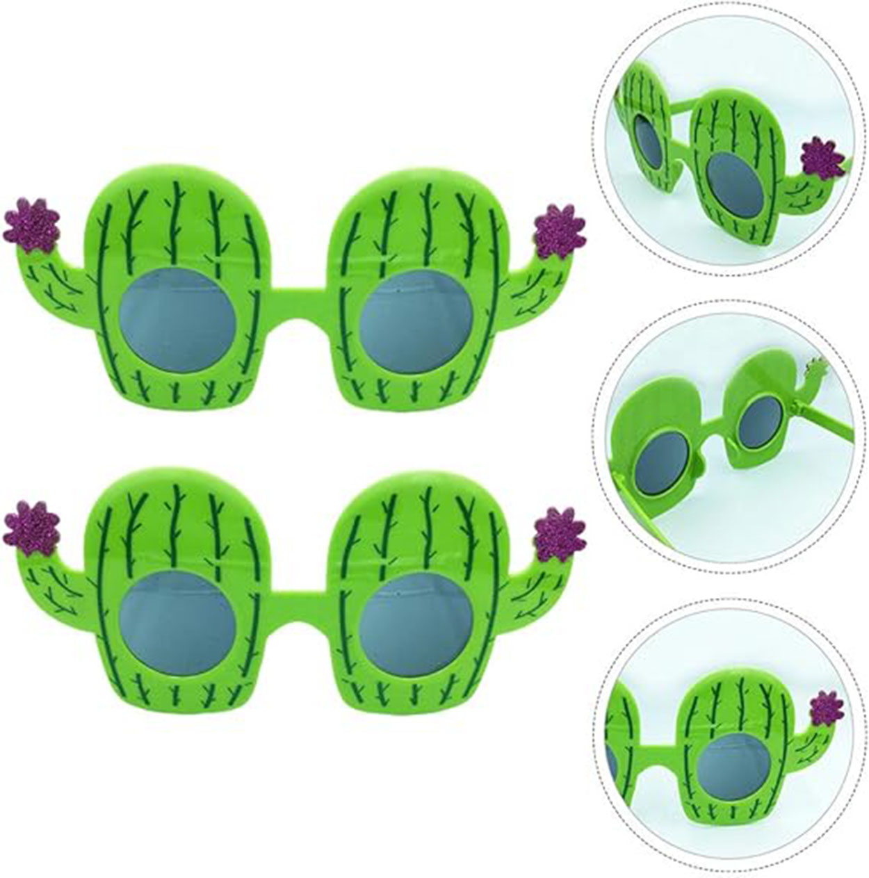 Kaktus-Hawaii-Sommerparty-Brille 8.5x18.5 cm (5563) #5