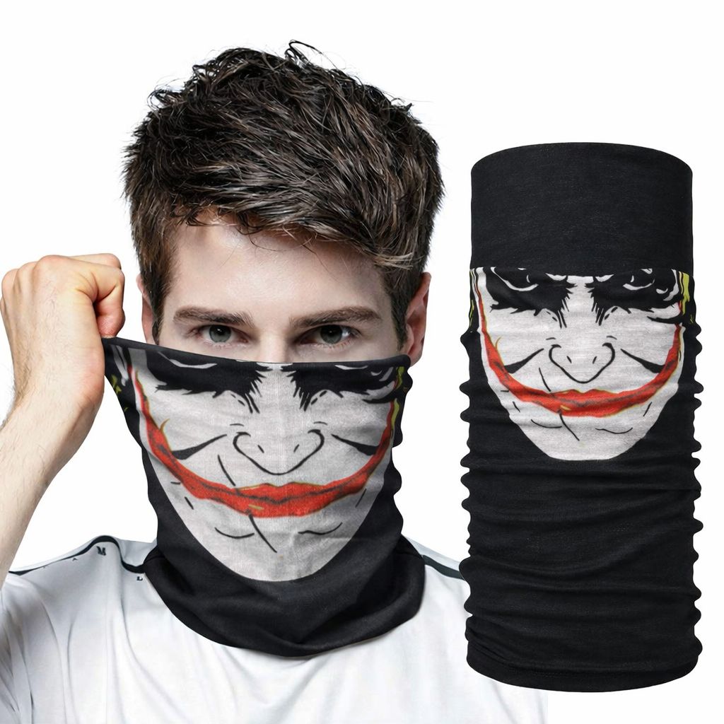 Joker Desenli Çok Amaçlı Buff – Yüz, Boyun ve Bandana Maskes