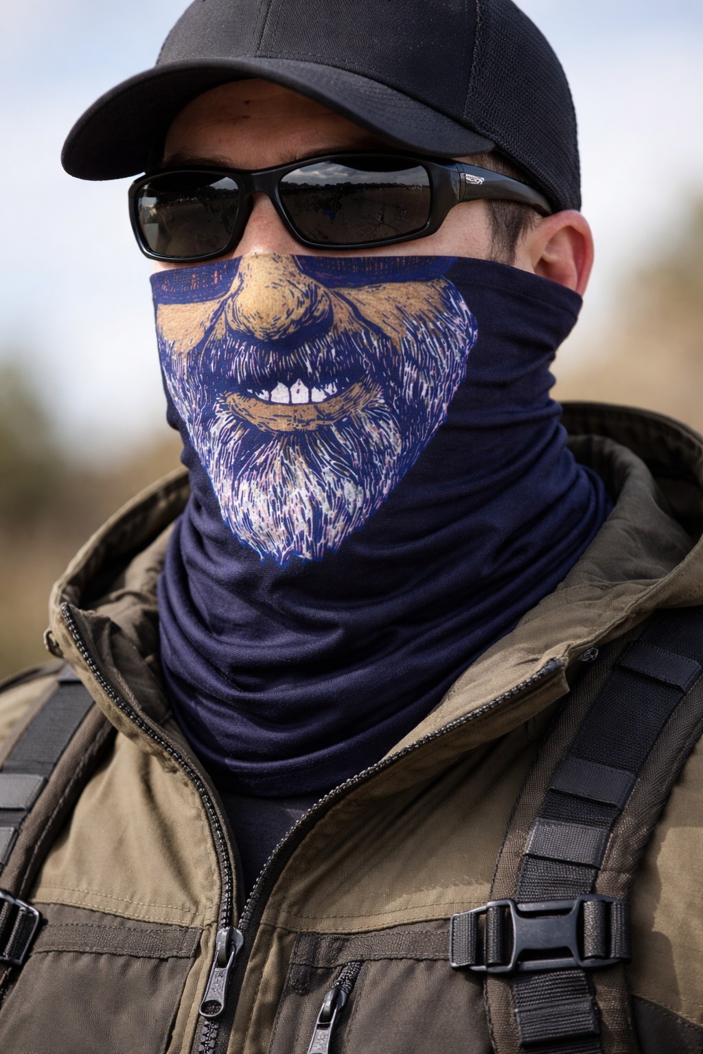 Sakallı Yüz Desenli Baf Buff – Çok Amaçlı Boyunluk &amp;amp;amp; Maske 1 No (5563) #3