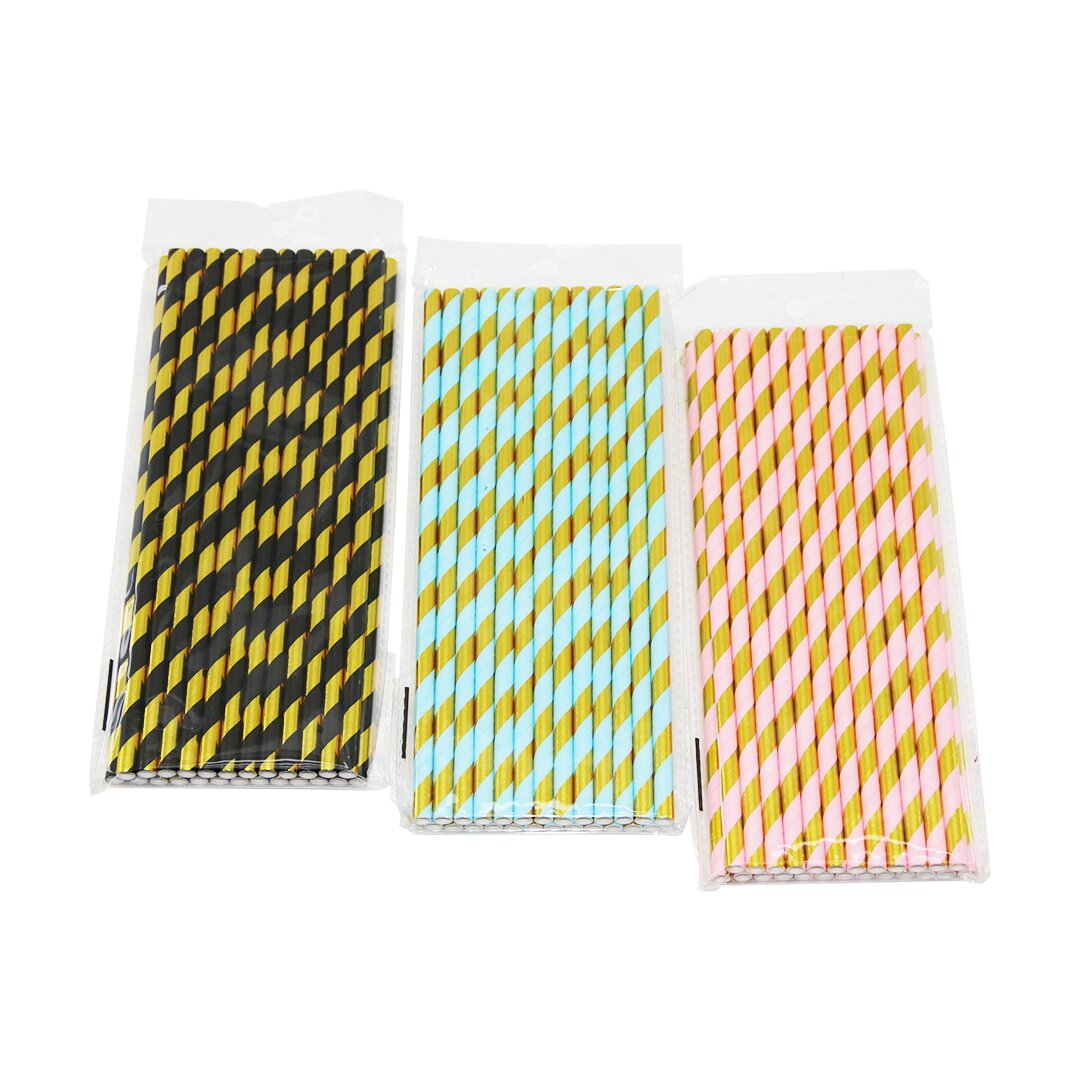 25 ADET KAĞIT KOKTEYL PİPET  (5563)