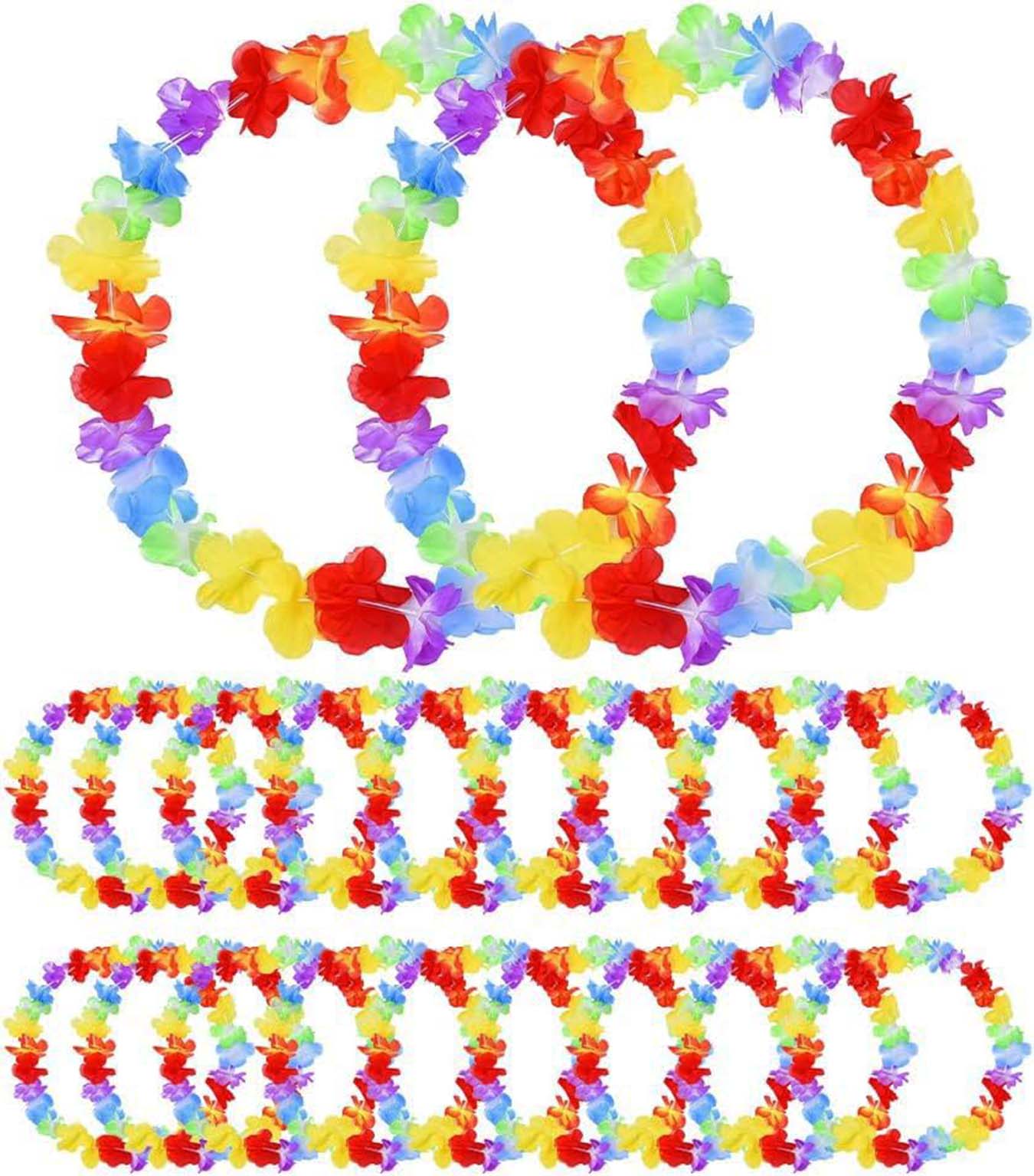 Hawaii Çiçekli Boyun Kolyesi - Renkli Tropikal Parti Leisi 12 Adet (5563) #2