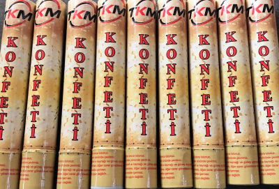 KONFETİ KARNAVAL METALİK RENKLİ 30CM (5563) #2