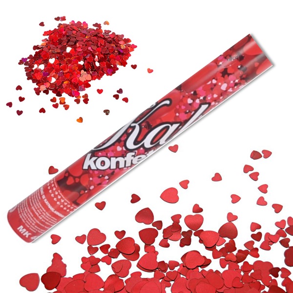 KONFETİ GÜLLÜ KALPLİ 30CM. (5563)