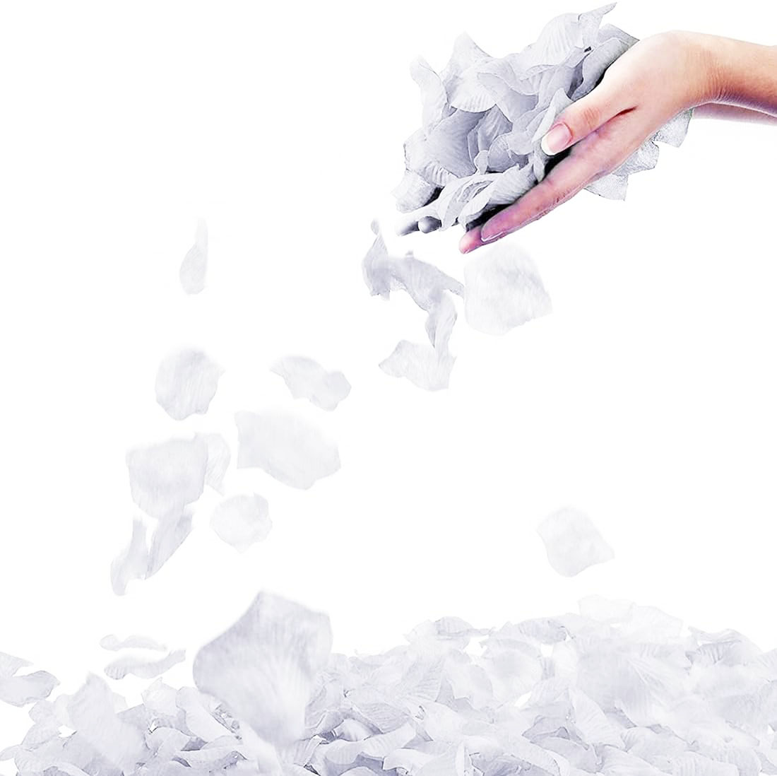 Weiße Rosenblatt-Konfetti 1 Packung 100 Stück (5563) #2