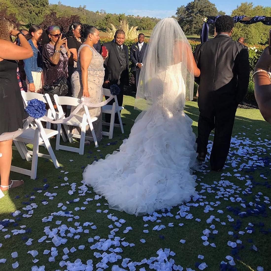 Weiße Rosenblatt-Konfetti 1 Packung 100 Stück (5563) #4