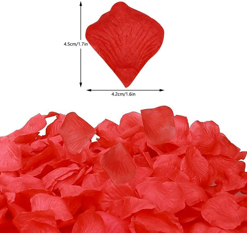 Rote Rosenblatt-Konfetti – 5 Packungen à 500 Stück (5563) #2