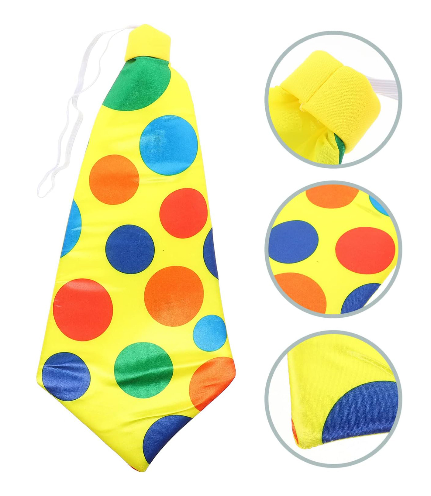 Palyaço Kravatı Lastikli Geniş Kesim 17x37 cm (5563) #2