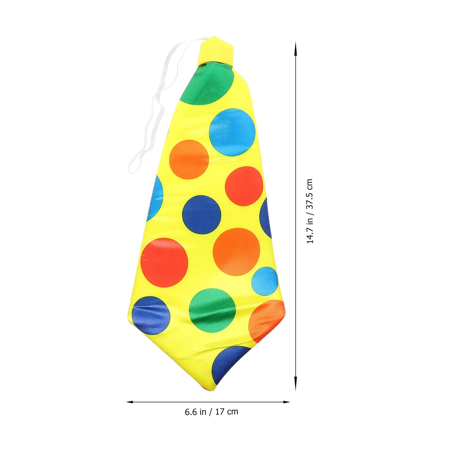 Palyaço Kravatı Lastikli Geniş Kesim 17x37 cm (5563) #3