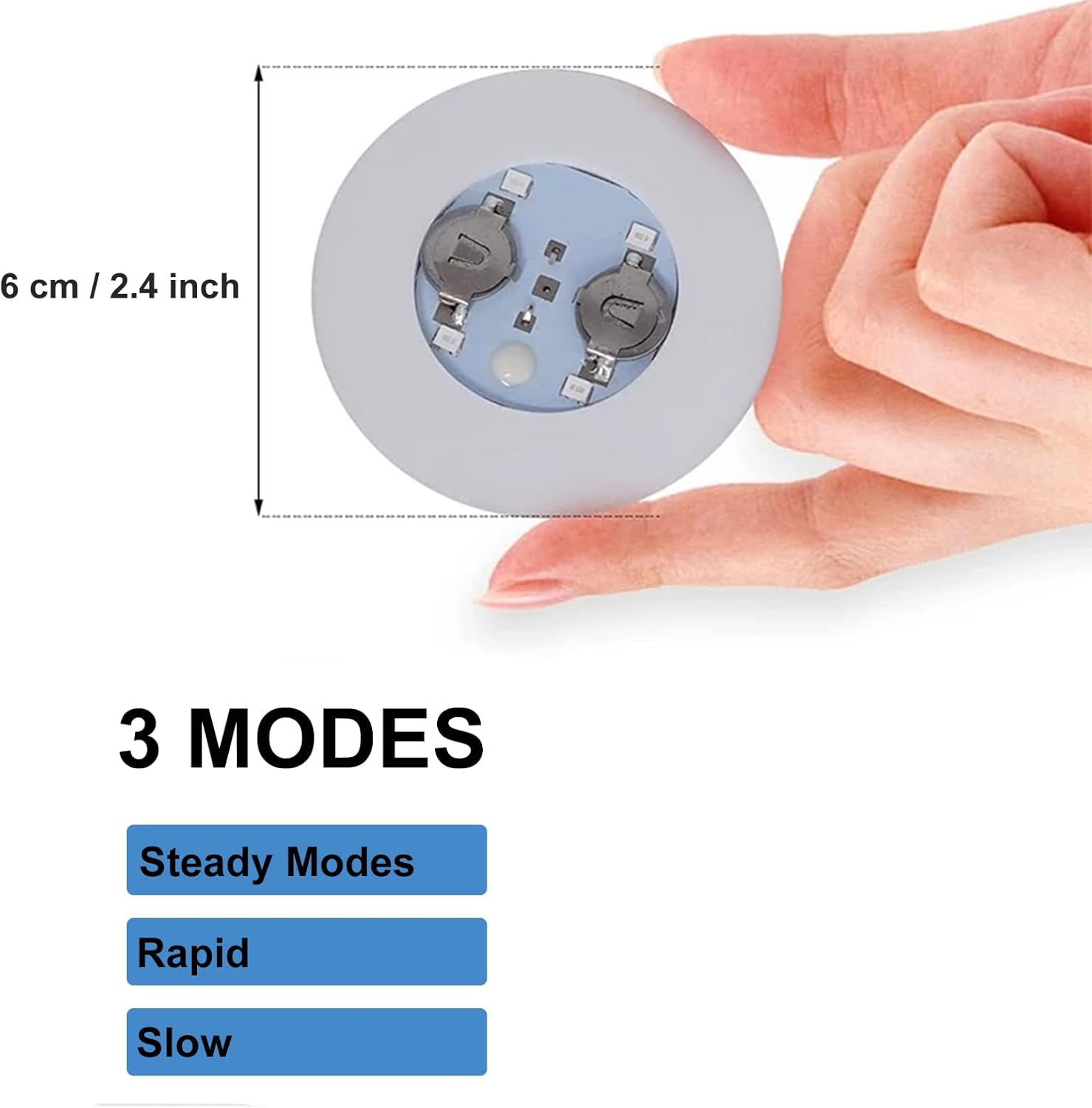 Işıklı Yapışkanlı Bardak Altı Aparatı Ledli 3 Fonksiyonlu 6 cm Çap (5563) #4
