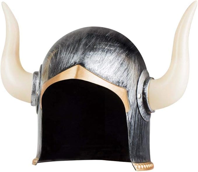 Mega-Hörniger Viking Ivar Helm Antik Silberfarben (5563) #2