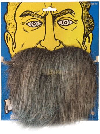 Kırçıllı Korsan Sakalı Gri Renk Takma Sakal (5563) #2