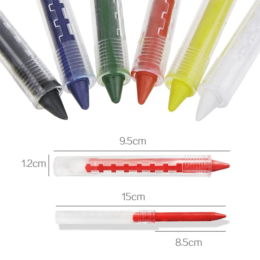 Palyaço Yüz Boyama Seti Kalemli Makyaj Boyama Seti 6 Renk (5563) #4